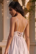 Kamalla Szara - maxi sukienka w stylu natural 