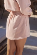 Komplet Mariko - Luźna Bluza i Spódniczka Mini z Wszytymi Spodenkami