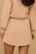 Komplet Mariko - Luźna Bluza i Spódniczka Mini z Wszytymi Spodenkami