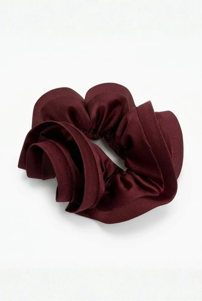 Bordo - gumka do włósów typu scrunchie