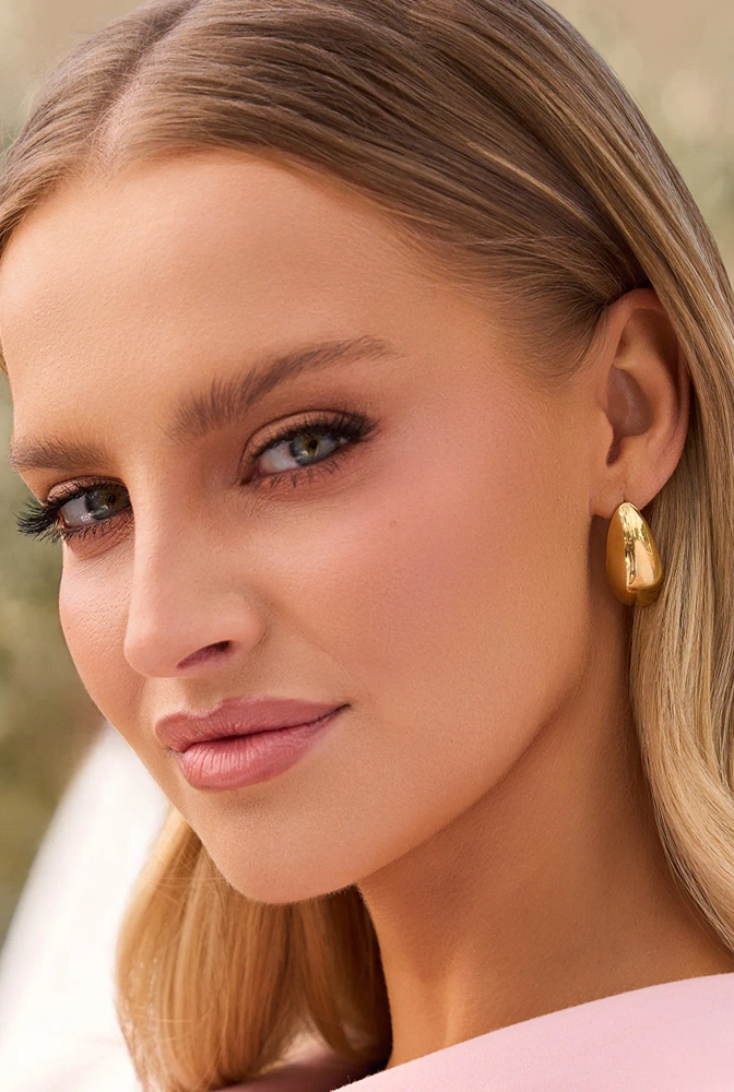 Tical - kolczyki z pozłacanej stali