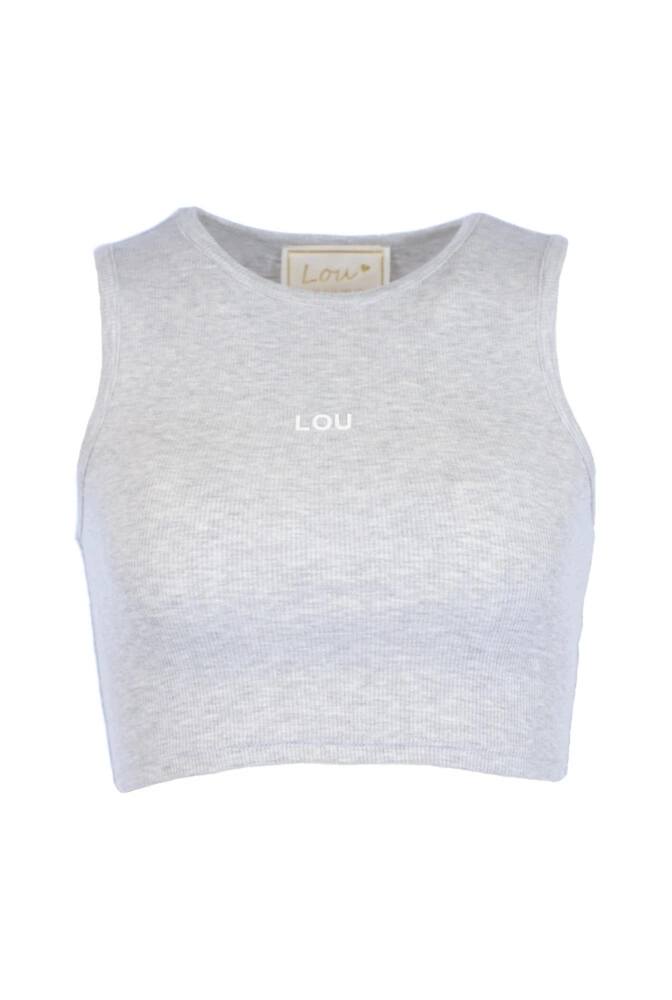 Saura - krótki melanżowy top bez ramiączek