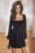 Sancha - Czarna mini sukienka