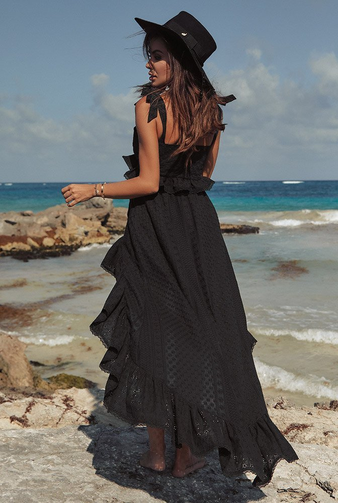 Peggie - czarny set w stylu boho