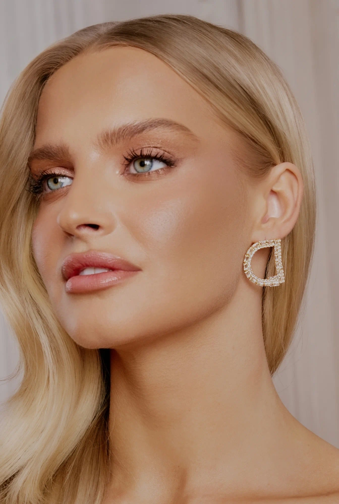 Zure - pozłacane kolczyki z cyrkoniami