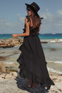 Peggie - czarny set w stylu boho