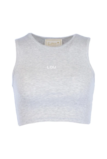 Saura - krótki melanżowy top bez ramiączek